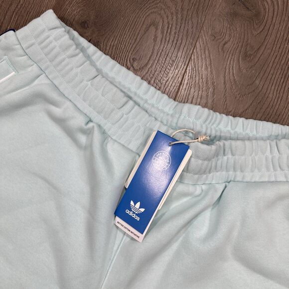 Adidas Originals Superstar Fleece Shorts Halo Mint/White Men's XL BNWT - Picture 3 of 6